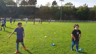 U10  3 exercices sur la passe au rugby  skills [upl. by Ginsburg]