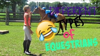 DIFFERENT TYPES OF EQUESTRIANS [upl. by Enellij231]