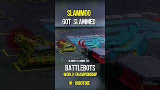 Shortest battle of battlebots  Slammo vs double tap 2023 [upl. by Watkin]