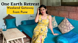 One Earth Retreat  Beautiful resort in Mulshi Pune  A hidden gem with waterfall amp natural pool [upl. by Akimahc]