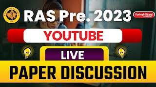 RAS PRE 2023  Complete Paper Discussion  RAS Pre Answer Key  Springboard Academy [upl. by Mini]