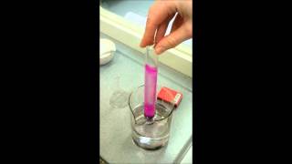 Ammonia reaction with water and phenolphthalein [upl. by Michigan249]