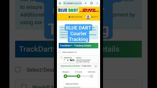 Blue Dart courier tracking Kaise kare blue dart courier tracking KambojTechnical [upl. by Anuska]