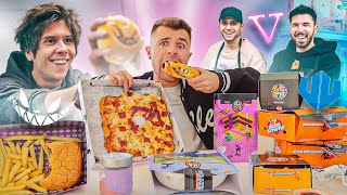 PROBANDO los MENÚS de RUBIUS WILLYREX Y VEGETTA 🍕🍔 [upl. by Navets]