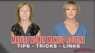 How To Do Makeup Like A Mature Woman  Makeoverguy Makeup Application [upl. by Aivan707]