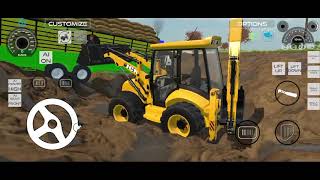 JCB vs loaded Trolla in mud [upl. by Christian]