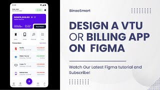 Figma Tutorial Lets Design a Billing or VTU App on Figma [upl. by Jacoba893]