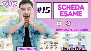 SCHEDA ESAME 15  IMPOSSIBILE  SORPASSO [upl. by Arihaj]