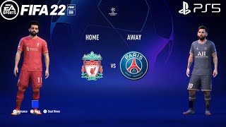 FIFA 22 PS5  Liverpool Vs PSG  UEFA Champions League [upl. by Areht]