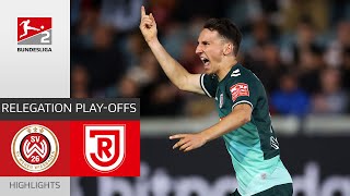 Regensburg Wins Promotion To The Second Division  Wiesbaden  Regensburg  Highlights  Relegation [upl. by Spieler]