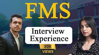 FMS Delhi Interview Experience ft Sagar CAT 9995ile [upl. by Hafeenah275]