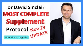 Dr David Sinclairs most complete supplement protocol update [upl. by Stephanus]