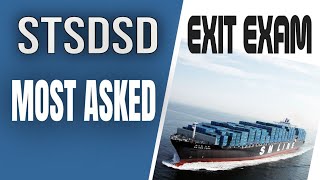 STSDSD exit exam questions and answers d g shipping india [upl. by Mat]