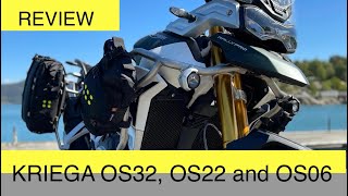 Kriega OS System  Review of Kriega OS06 OS22 and OS32 on my Triumph Tiger 900 Rally Pro [upl. by Howlyn]