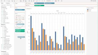 How to create a Stacked Sidebyside Bar Charts in Tableau [upl. by Nho]