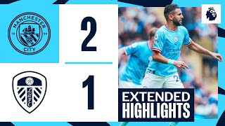 EXTENDED HIGHLIGHTS  Man City 21 Leeds United  Gundogan brace in 10th straight Premier League win [upl. by Godden]