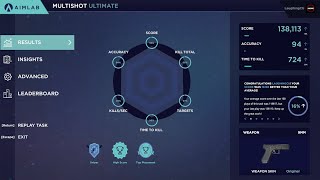 Aimlab Multishot Ultimate 138k  Aimlab Multishot Highscore [upl. by Benedick]