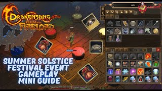 Drakensang Online Summer Solstice Festival Event Gameplay Mini Guide Drakensang Dso mmorpg [upl. by Assadah422]