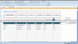 Agenda en Excel con Búsqueda de Registro address book in Excel with contact search [upl. by Kapor]