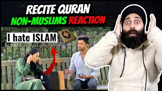 Non Muslims Reaction when they Listening To Quran Recitation First Time ft PunjabiReel TV [upl. by Martha]