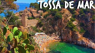 Hiszpania Tossa de Mar perełka Costa Brava 🌊☀️🌴Katalonia Zabytki ciekawostki jedzenie🥘 Wakacje [upl. by Hanna]