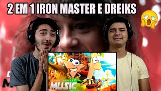 REACT O Verão é Demais  Phineas e Ferb  Iron Master e Eddie Munson Stranger Things  DREIKS [upl. by Leanard353]