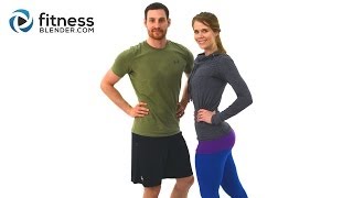 40 Minute At Home Butt and Thigh Workout  Lower Body Workout with Kelli and Daniel [upl. by Kenelm]