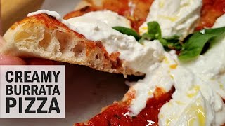 Amazing Burrata Pizza from Scratch  Easy Homemade Italian Pizza Recipe [upl. by Nelyk]