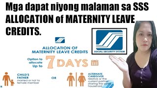 SSS Allocation of maternity leave credits 2022 Mat2 Allocation [upl. by Resay995]