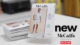 NEW MCCALLS SUMMER PATTERN COLLECTION  sewing patterns [upl. by Ahkeber644]