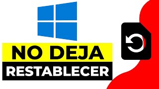 SOLUCION NO me Deja RESTABLECER Windows 10 y 11 2024  NO Puedo Formatear Windows [upl. by Ok]