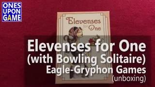 Elevenses for One with Bowling Solitaire  unboxing [upl. by Ramsay]