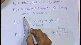 Lecture  7 Energy Economics  InputOutput Analysis [upl. by An]