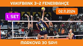 Vakıfbank 32 Fenerbahçe Medicana 02112024 [upl. by Ednew]