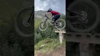 Beginner drop to expert drop Chatel bike park mtb dropoff [upl. by Akimet]