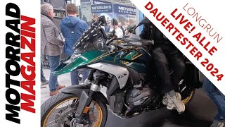 Alle Dauertester der Saison 2024 – GS Alp 40 Scrambler 400 X Africa Twin GSXS1000 GX HEV [upl. by Noll868]