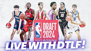 NBA DRAFT 2024 LIVE REACTION WITH DTLF [upl. by Diannne712]