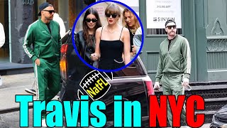 Travis Kelce SPOTTED leaving Taylor Swift’s Tribeca Apartment after SPENDING the night TOGETHER [upl. by Everett]