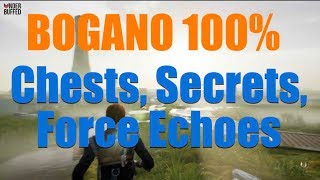 Star Wars Jedi Fallen Order  Bogano 100 Chests Secrets Force Echoes Databank [upl. by Nnasus457]