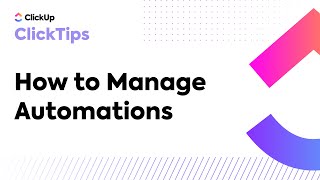 How to Manage Automations [upl. by Ynettirb]