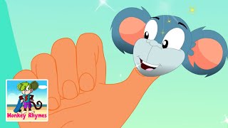 Where Is Thumbkin  Finger Family Song  Nursery Rhymes and Kids Songs with Monkey Rhymes [upl. by Darmit591]