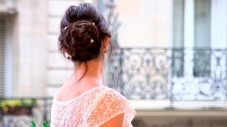 TUTO COIFFURE  Le chignon de mariée [upl. by Alsi263]