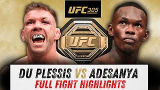 UFC 305 Dricus du Plessis vs Israel Adesanya Full Fight Highlights [upl. by Argella90]