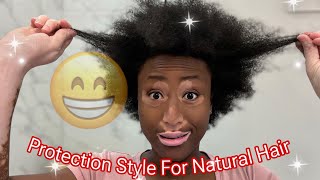 Protective Hairstyle For Natural Hair [upl. by Sonia220]