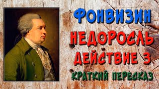 Недоросль 3 действие Краткое содержание [upl. by Zoie]