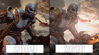 God of War III  Beta 2009 VS Final  GRAPHICS COMPARISON  Comparativa [upl. by Enileme]