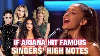 Ariana Grande Hitting Famous Singers High Notes LIVE BATTLE [upl. by Bubb169]