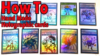 How To Make Your Own FoilHolographic Trading Cards At Home [upl. by Orna]