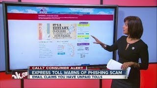 ExpressToll customers warned about phishing scam [upl. by Sinylg]