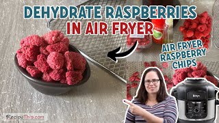 Dehydrate Raspberries In The Air Fryer Ninja Foodi Method [upl. by Ethelda6]